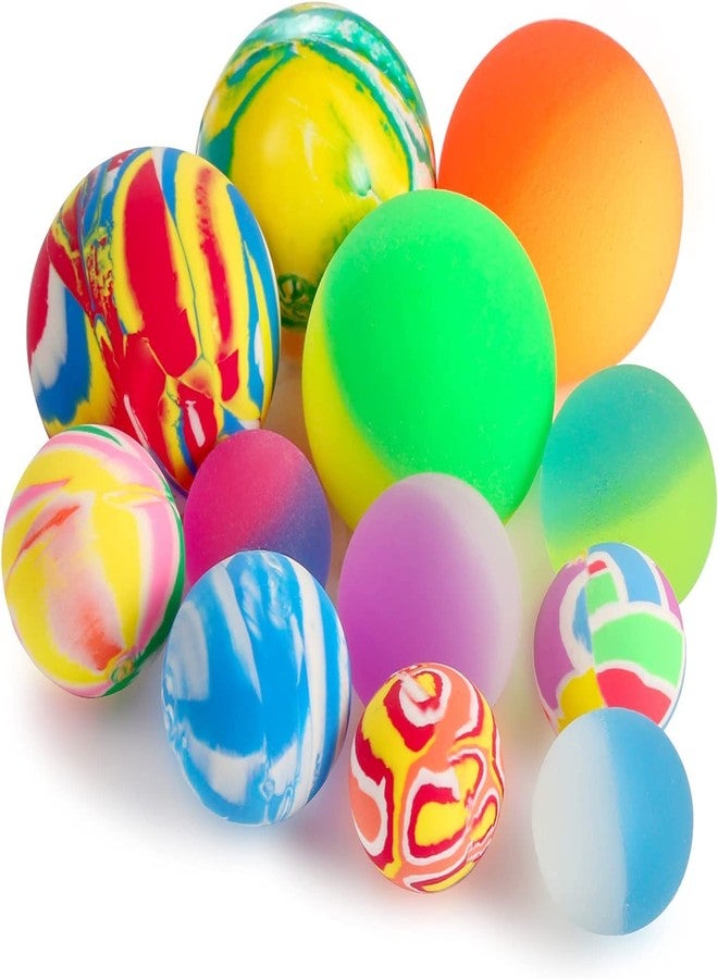 Firstly Traders 14 PCS (32mm, 40mm, 80 mm) Mixed Size Small.Big Bouncy Balls for Kids, Bouncy Balls Bulk Favors, Bag Fillers, Cat Toys - Image 1
